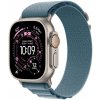 Apple Watch Ultra 3 (2025) 49mm Prírodný titán so svetlo modrým alpským ťahom S MEWK4QC/A