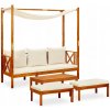 Lavica s operadlom, drevo 179 x 66 cm