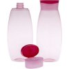 Plastová fľaša na šampón, ružový vrch, 300 ml