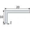 Effector - Jednoduchý profil (EASY) - B23 - Dĺžka 2 m - Farba Striebro
