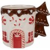 Clayre & Eef Vianočný hrnček so stromčekom Christmas Tree - 13*10*11 cm / 400 ml - Clayre & Eef