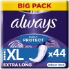 Always Dailies Extra Protect Long Plus intímky 44 ks