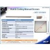 Projekční plátno Acer M90-W01MG 1960x1100, 90'' (16:9) Wall & Ceiling Gray Manual