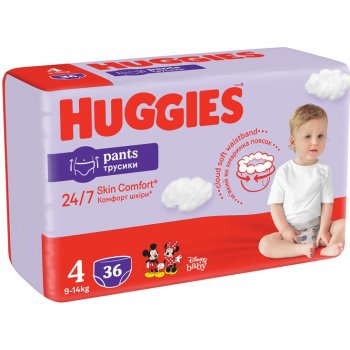 Huggies Pants Jumbo 4 9-14 kg 36 ks od 13,33 € - Heureka.sk