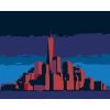 ZUTY Maľovanie podľa čísel ŽIARIACI MANHATTAN V NEW YORKU Rámovanie vypnuté plátno na rám Rozmer 80 x 100 cm
