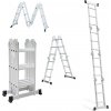 TECWELD Hliníkový viacúčelový kĺbový skladací rebrík 4×3 DWS43
