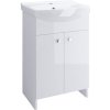 Cersanit Cersania + Sati, umývadlová skrinka Sati + umývadlo Cersania 60cm , biela, S567-006-DSM
