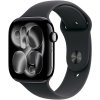 Apple Watch Series 11 GPS 46mm Jet Black Aluminium Case with Black Sport Band - M/L MEUX4WF/A