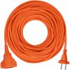 Solight 1z pohyblivý přívod - spojka, 15m, 2 x 1, 5mm2, oranžová PS21