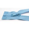 Deliteľný kostený zips - dĺžka (30 - 95 cm) - rôzne farby 90 cm svetlo modrá bez ozdoby