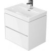 Cersanit - Crea skrinka s umývadlom 60cm, biely lesk , S924-003+K114-006