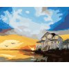 ZUTY Maľovanie podľa čísel - DOM PRI VODE A ČERVENÉ ZORE (D. RUSTY RUST) Rámovanie: bez rámu a bez vypnutia plátna, Rozmer: 80x100 cm
