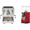ECM Technika V Profi PID, oliva + Eureka Mignon Specialita, CR ferrari red