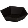 Darčekový kôš šesťhranný 190x220x60-90 mm, čierno-čierna