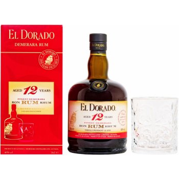 El Dorado 12y 40% 0,7 l (dárčekové balenie 1 pohár)