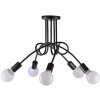 Toolight Paradise, 5-ramenné stropné svietidlo 5xE27, 392252, čierna matná, OSW-04012
