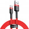 BASEUS Kábel USB - micro USB TYP C 3A 1m červený