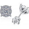 Olivie Stříbrné náušnice MOISSANITE 9369 Ag 925; ≤2 g.