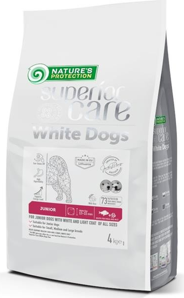 Nature\'s Protection Superior Care Dog Dry White Dogs Junior White Fish 4 kg