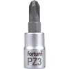 Fortum hlavice zástrčná skrutkovač PZ, 1/4