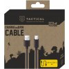Tactical KP31188 Smooth Thread USB-A/USB-C, 1m, černý