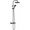 Hansgrohe Vernis Blend - Sprchový set Showerpipe 240 s termostatom, 2 prúdy, EcoSmart, matná čierna - 26428670