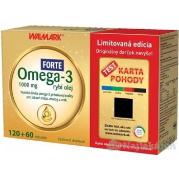 Walmark Omega-3 rybí olej Forte 1000 mg 180 toboliek od 14,71 € - Heureka.sk