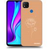 Picasee silikónový prehľadný obal pre Xiaomi Redmi 9C - Peonies