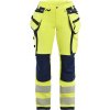 Blåkläder AB 7197 Dámské výstražné kalhoty strecové ve 4 smerech Farba: Žlutá/námornická modr, Veľkosť: D21
