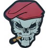 WARAGOD nášivka Smoking Skull PVC Patch
