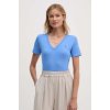 Tommy Hilfiger tričko dámske bavlnené WW0WW40584 modrá XXS