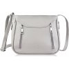 PAOLO PERUZZI Malá kožená kabelka Z-52-GR | šedá Z-52-GR