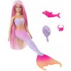 Bábika Barbie Malibu morská panna s delfínom, mení farbu HRP97