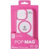 Zadní kryt Cellularline Pop Mag s podporou Magsafe pro Apple iPhone 15 Pro Max, čirý / růžový POPMAGIPH15PRMF