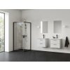 Ravak Blix II sprchovací kút 90x90 cm obdĺžniková čierna matné/priehľadné sklo 1LM70300Z1