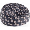 Sablio Sedací vak Cocoon Kruhy a bodky - 75 x 45 x 35 cm