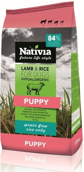 Nativia Dog Puppy Lamb&Rice 3 kg