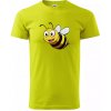 Parové tričko - Včela a kvetina - Klasické pánske tričko vyššej gramáže - 2XL ( Limetková )