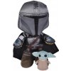 Plyšák - Star Wars The Mandalorian 25cm + Yoda The Child 7cm
