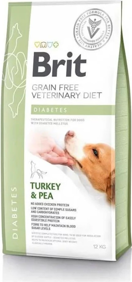 Brit Veterinary Diets GF dog Diabetes 12 kg