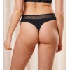 Triumph Kalhotky Feel of Modal String 0004 000L 0004 čierna