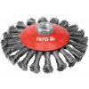 YATO Drôtená kefa bočná M14 x 125 mm INOX