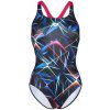 Arena Women Swimsuit Swim Pro Back Allover Black/Multi/Freak