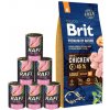 BRIT Premium By Nature Adult Medium M 15 kg + morčacia konzerva 6x400 g