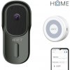 iGET HOME Doorbell DS1 Anthracite + CHS1 White - WiFi bateriový videozvonek, set s reproduktorem, CZ