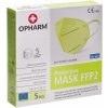 OCHRANNÉ MÚSKO FFP2 S FILTROM LIME 5 ks . OPHARM