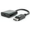 Gembird adaptér DisplayPort (M) / HDMI (F) 10cm kábel, čierny AB-DPM-HDMIF-002