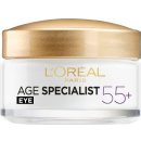 Očný krém a gél L'Oréal Age Specialist 55 očný krém proti vráskám 15 ml