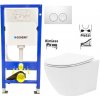 GEBERIT DuofixBasic s bielym tlačidlom DELTA21 + WC REA Carlo Flat Mini Rimlesss + SEDADLO 458.103.00.1 21BI CF1