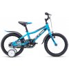CTM FOXY 16 detský bicykel, matná modrá / čierna Rám: 7,5